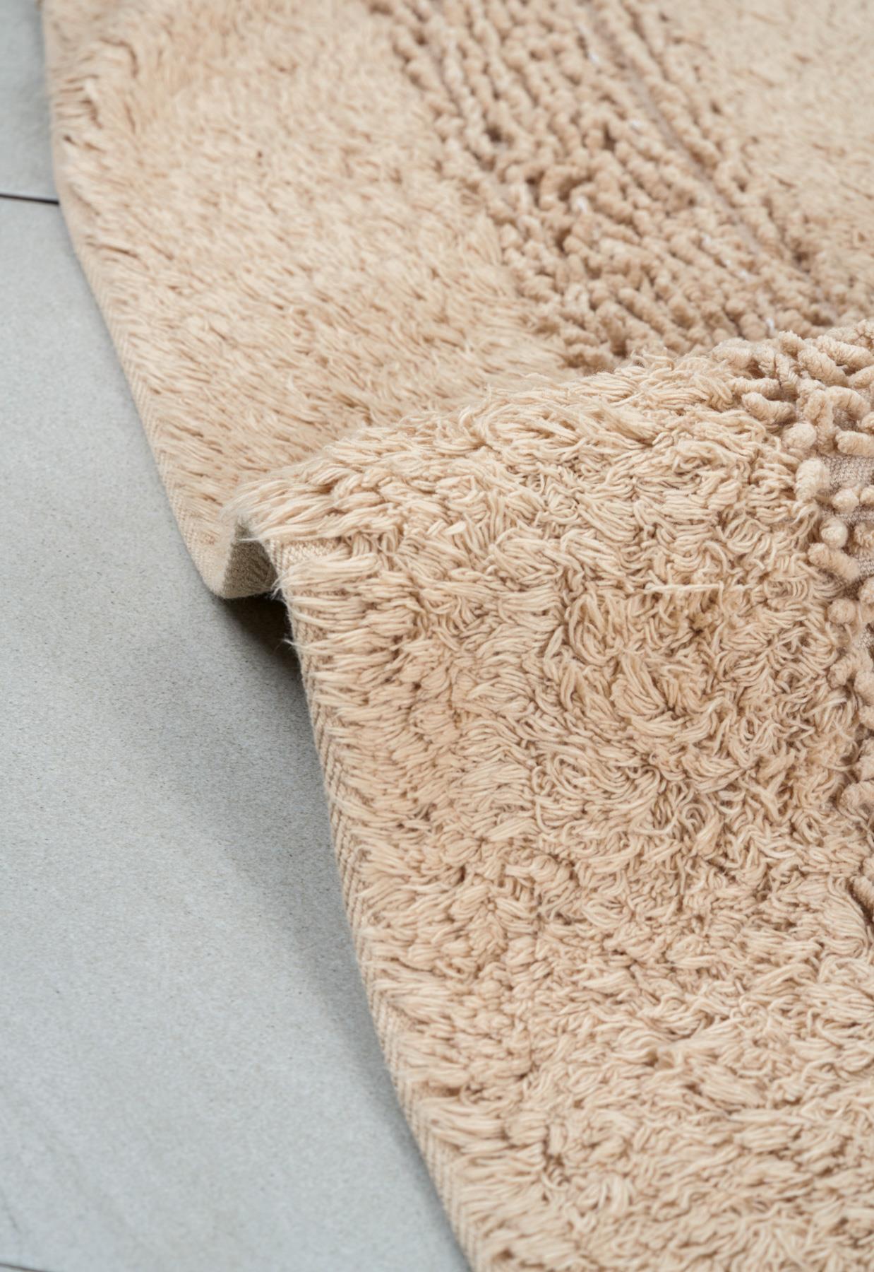 Luxury Softy Natural Cotton Bath Mat 50x80 cm - Beige