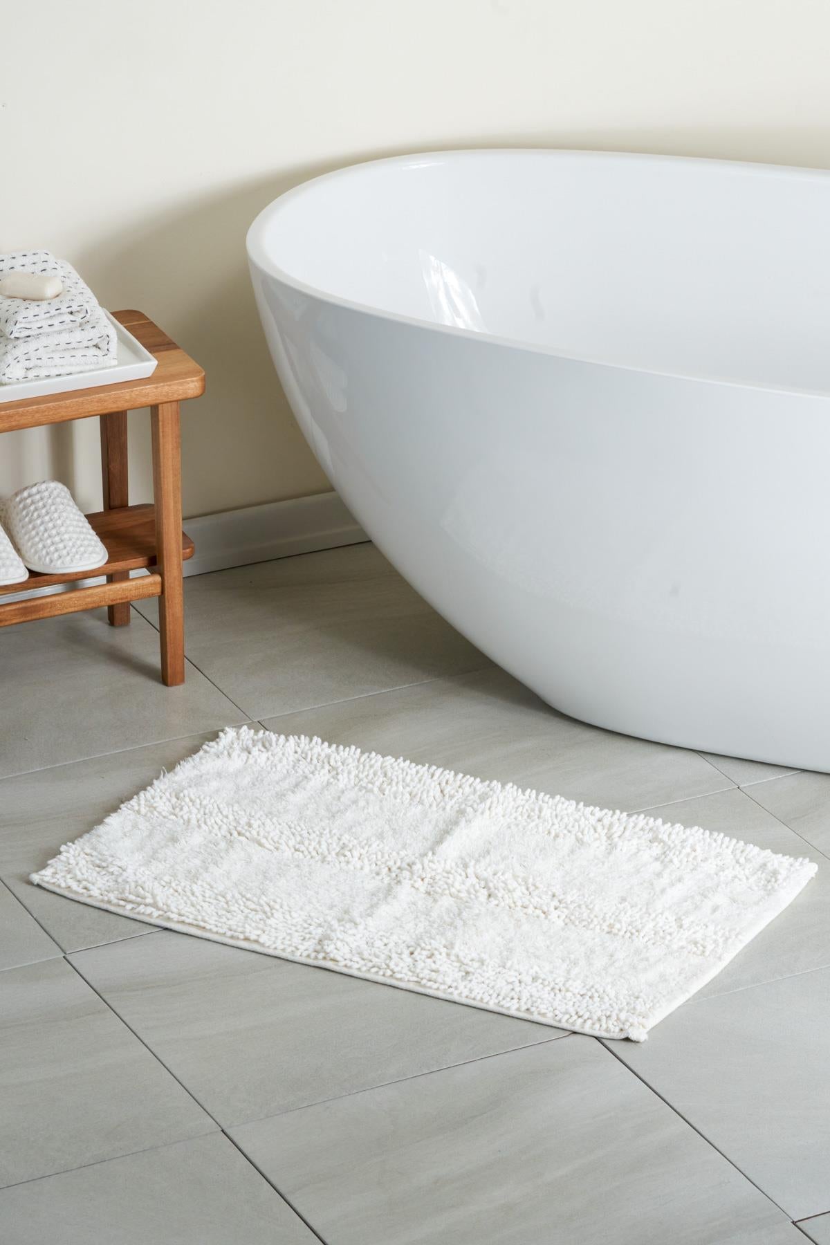 Luxury Softy Natural Cotton Bath Mat 50x80 cm - Cream