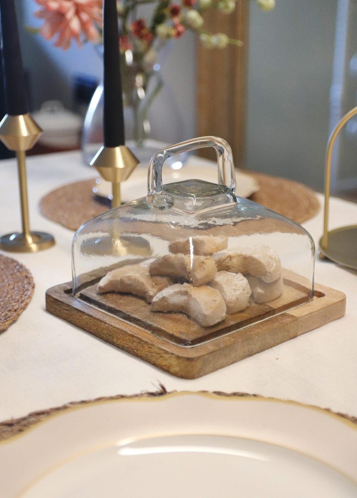 Madera Rectangular Cake Storage Bowl 13x17x17 cm - Exporgin - Global Shopping Site