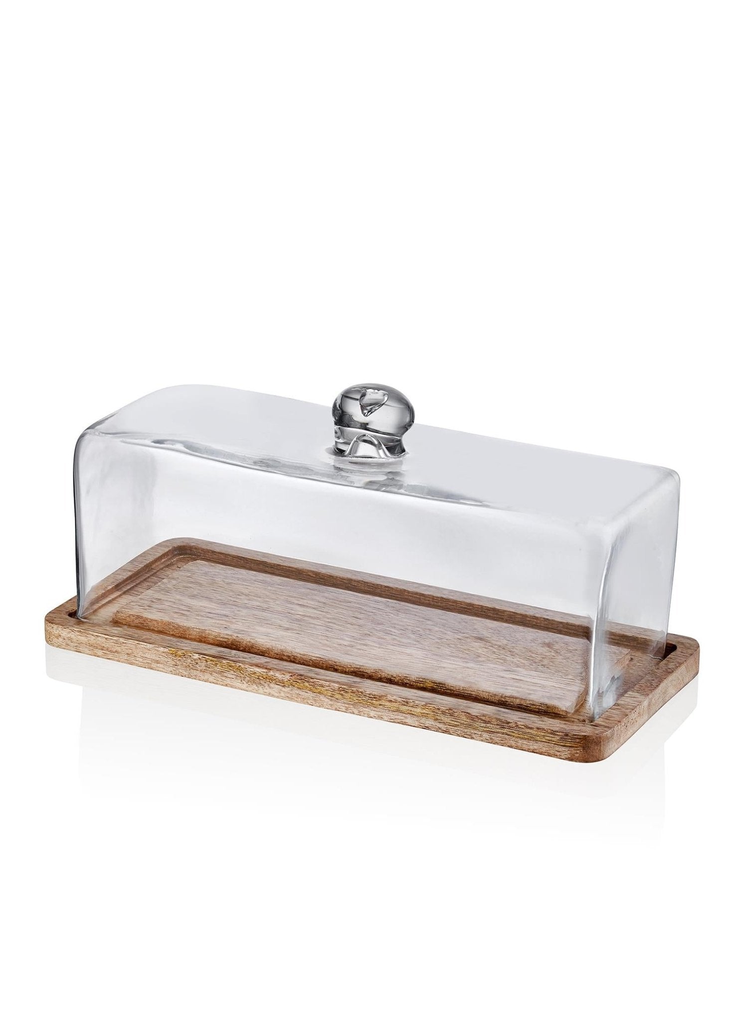 Madera Rectangular Cake Storage Bowl 15x32x14 cm - Exporgin - Global Shopping Site