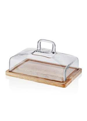 Madera Rectangular Cake Storage Bowl 16x28x18 cm - Exporgin | Türkiye Comes to You