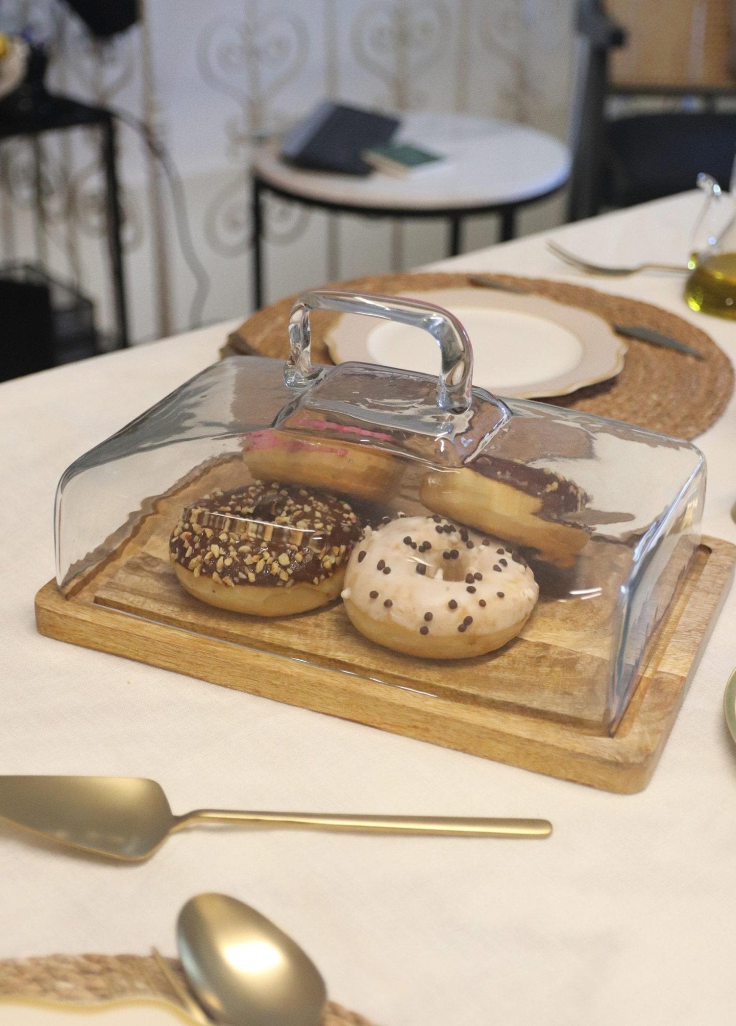 Madera Rectangular Cake Storage Bowl 16x28x18 cm - Exporgin | Türkiye Comes to You