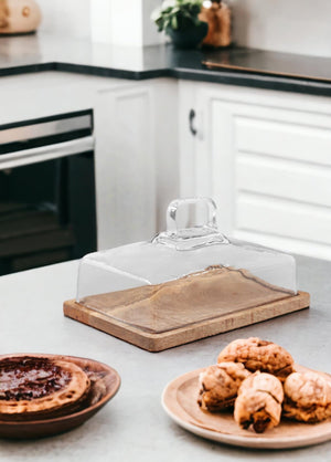 Madera Rectangular Cake Storage Bowl 16x28x18 cm - Exporgin | Türkiye Comes to You