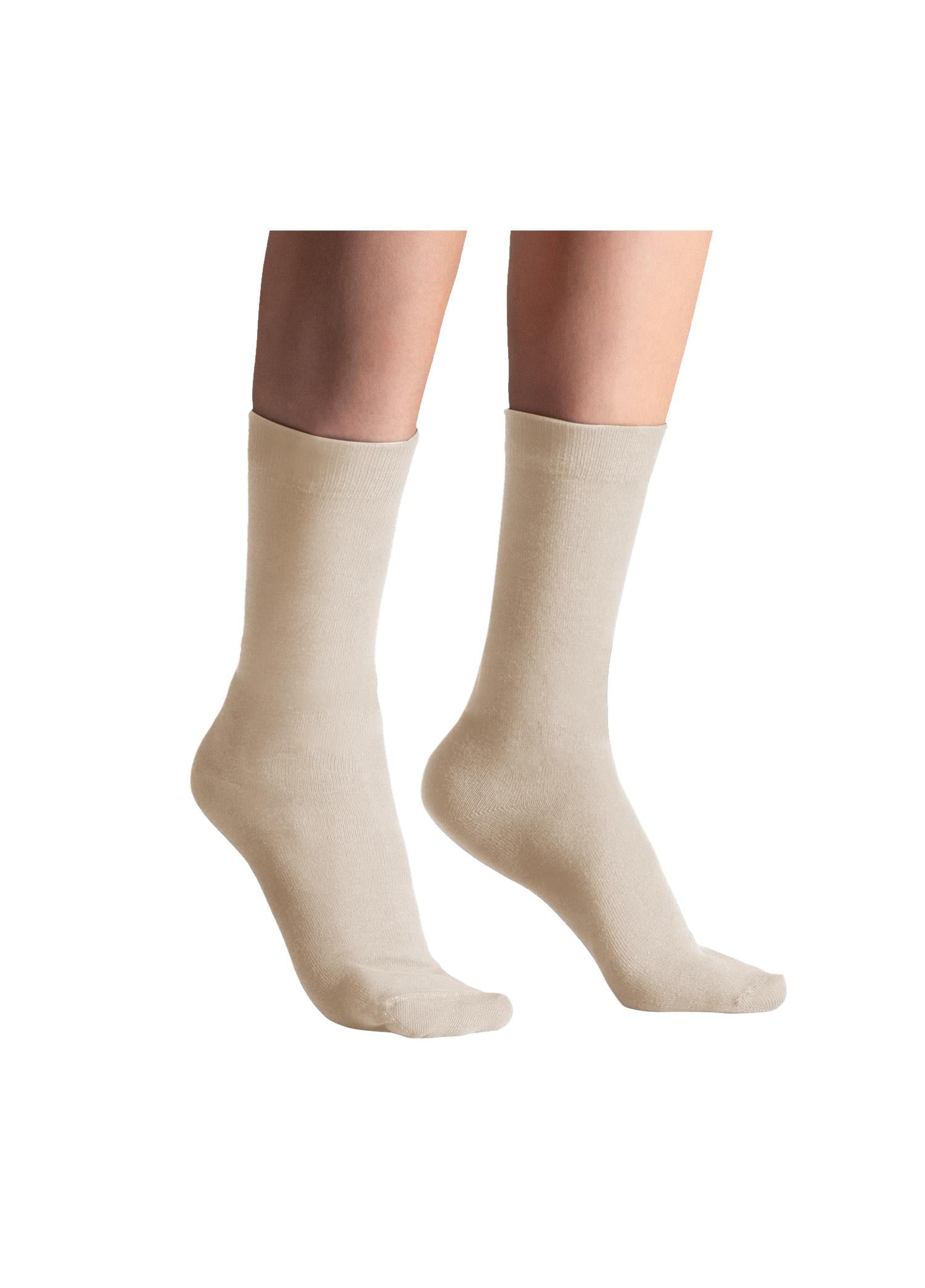 Mage Organic Cotton Women's Socks Beige 36-40