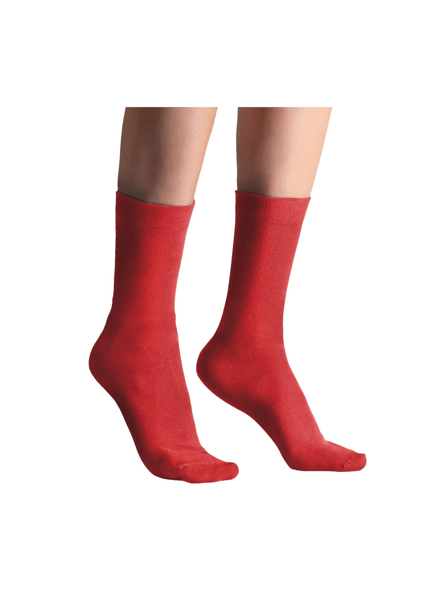 Mage Organic Cotton Women's Socks Red 36-40