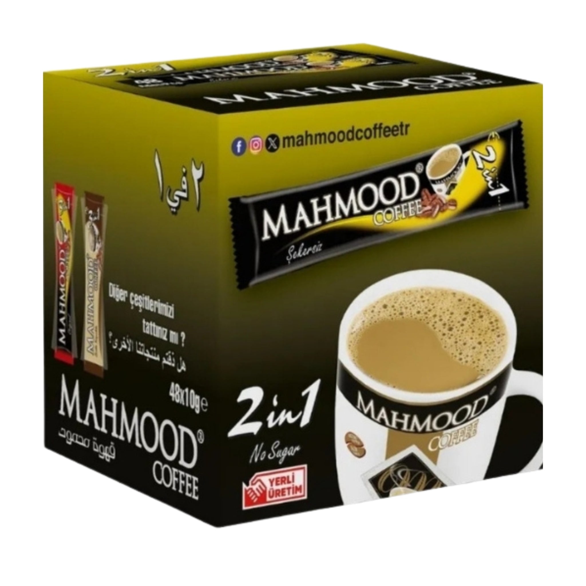 Mahmood Coffee 2 - in - 1 Stick 48 x 10 g - Exporgin | Türkiye Comes to You