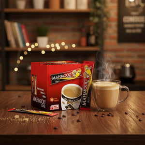 Mahmood Coffee 3 - in - 1 Instant Arabica Coffee with Cream and Sugar - 48x18g (0.63 oz) Sticks - Exporgin | Türkiye Comes to You