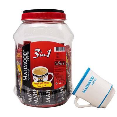 MAHMOOD COFFEE 2IN1 STICK GIFT MUG JAR 36 x 10 G