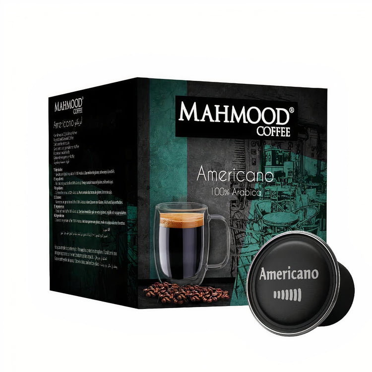 Mahmood Coffee Americano Capsule Coffee 16x7g - Exporgin | Türkiye Comes to You