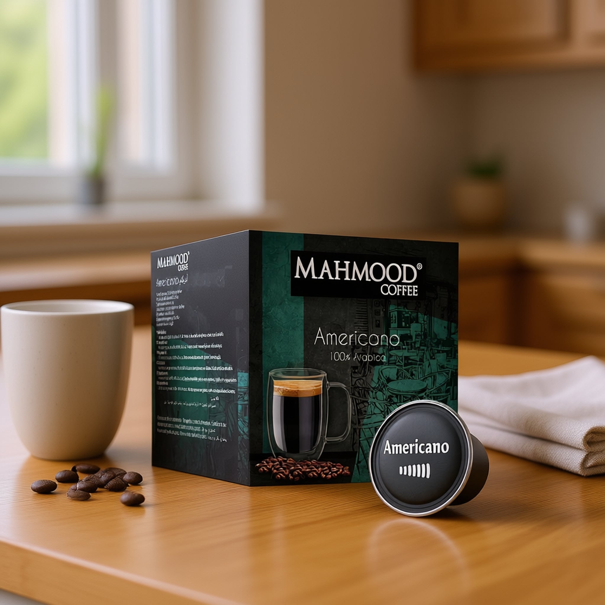 Mahmood Coffee Americano Capsule Coffee 16x7g - Exporgin | Türkiye Comes to You