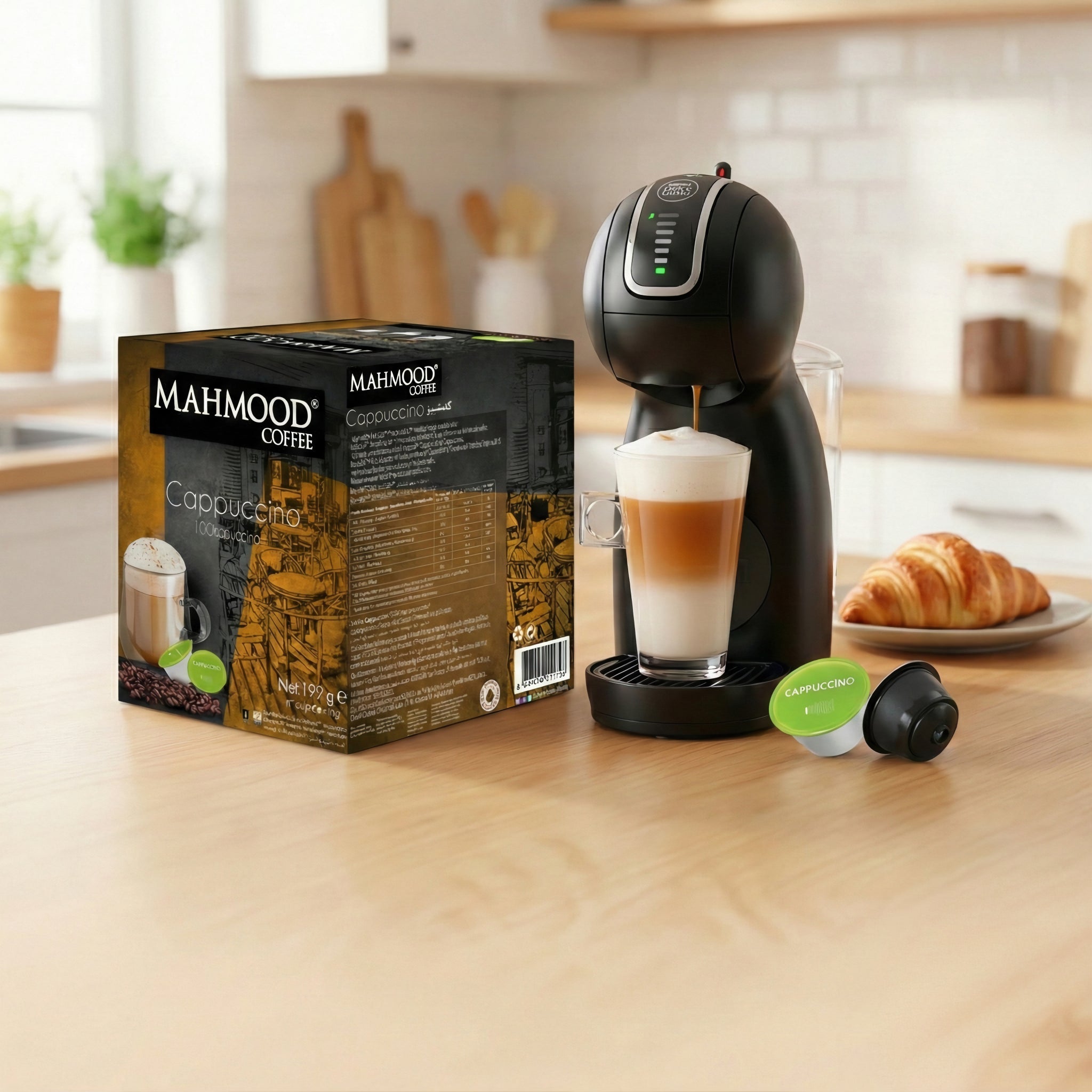 Mahmood Café Cappucino Capsules %100 Arabica 16 x 7g - Exportin | Türkiye Vient à toi