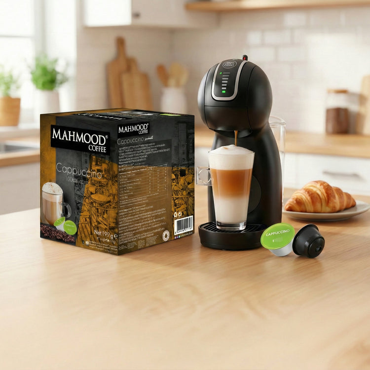Mahmood Café Cappucino Capsules %100 Arabica 16 x 7g - Exportin | Türkiye Vient à toi