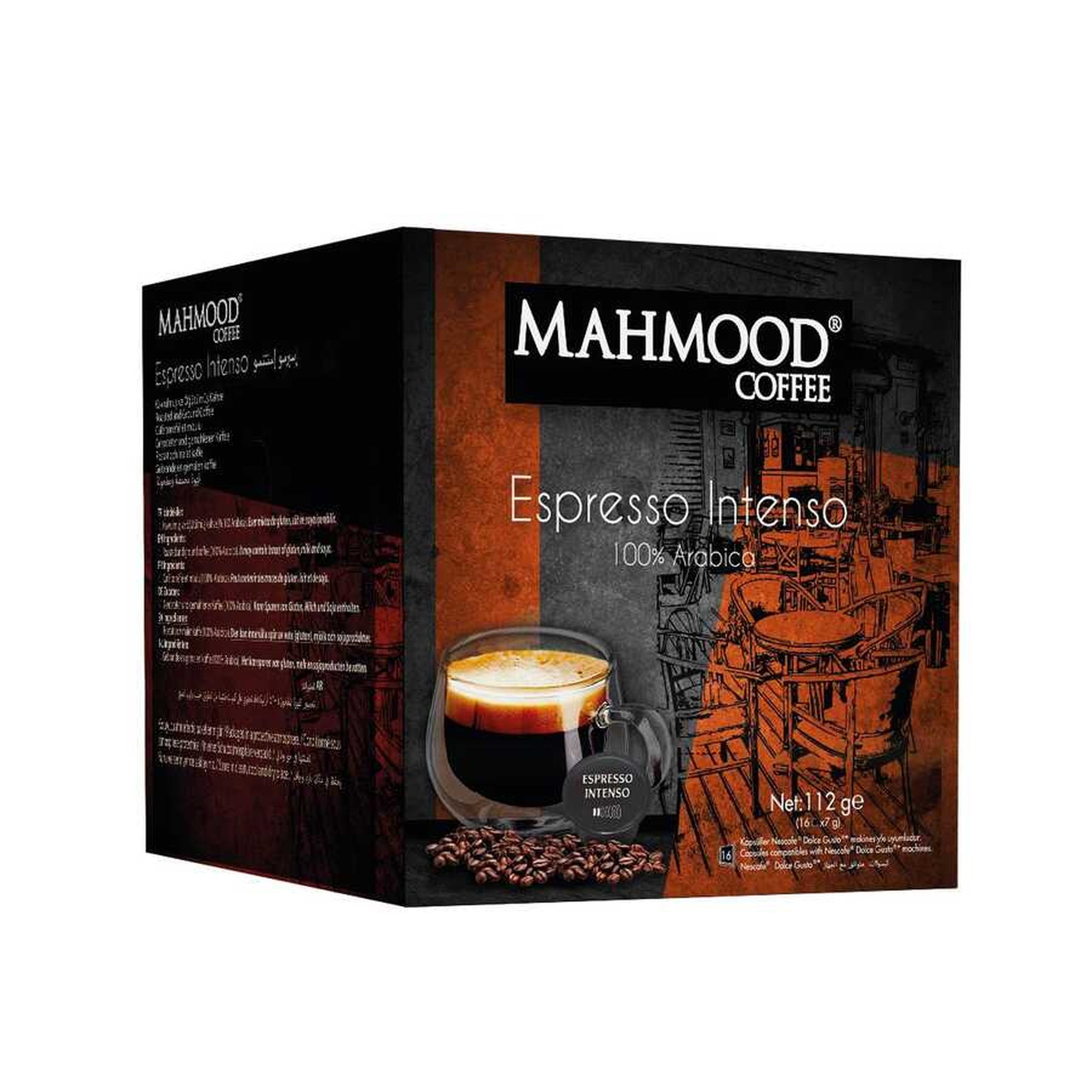 Mahmood Coffee Espresso Capsule Coffee 16x7g - Exporgin | Türkiye Comes to You