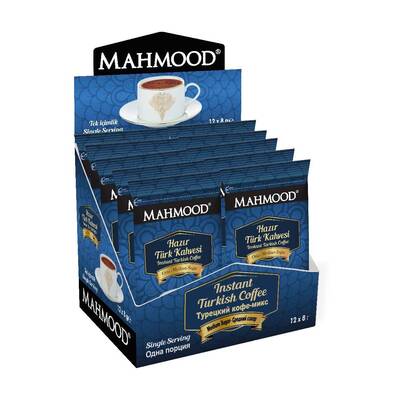 Mahmood Instant türkischer Kaffee mittelschwer 12 x 8 g