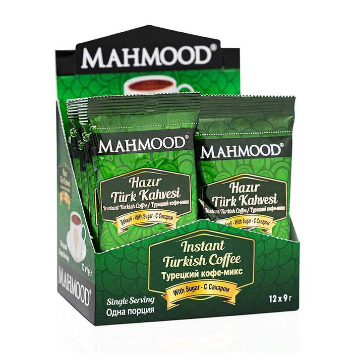 Mahmood Instant türkischer Kaffee mittelschwer 12 x 8 g