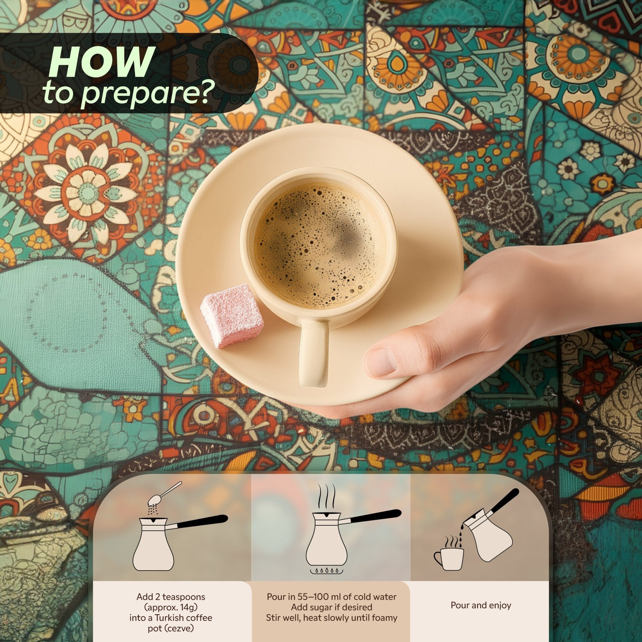 Mahmood Dibek Coffee 400g (14.11 oz) Tin - Exporgin | Türkiye Comes to You