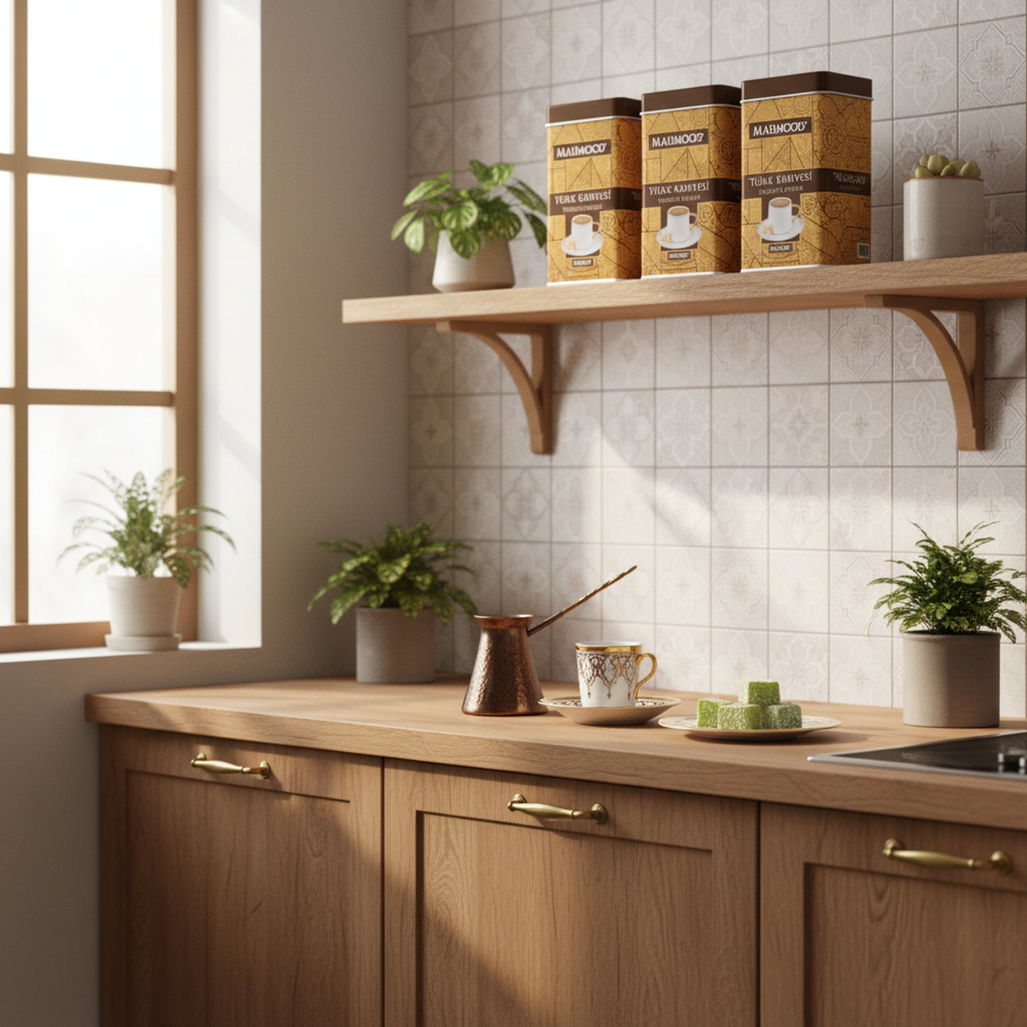 Mahmood Turkish Coffee – 220 gr Tin – Medium Roast Arabica, Traditional Flavor, Rich Foam - Exporgin | Türkiye Comes to You