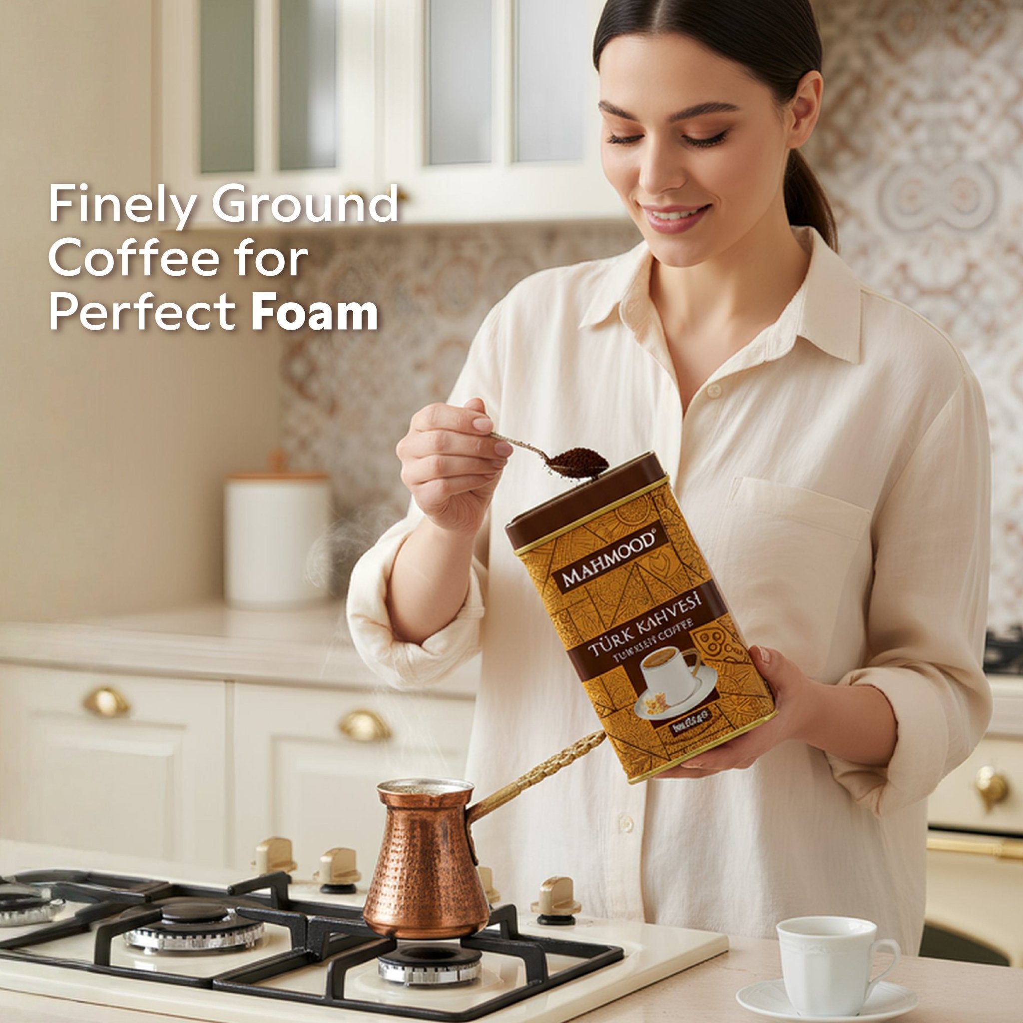 Mahmood Turkish Coffee 220g (7.76 oz) Tin - Exporgin | Türkiye Comes to You