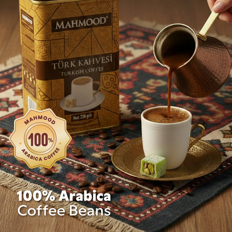 Mahmood Turkish Coffee 220g (7.76 oz) Tin - Exporgin | Türkiye Comes to You