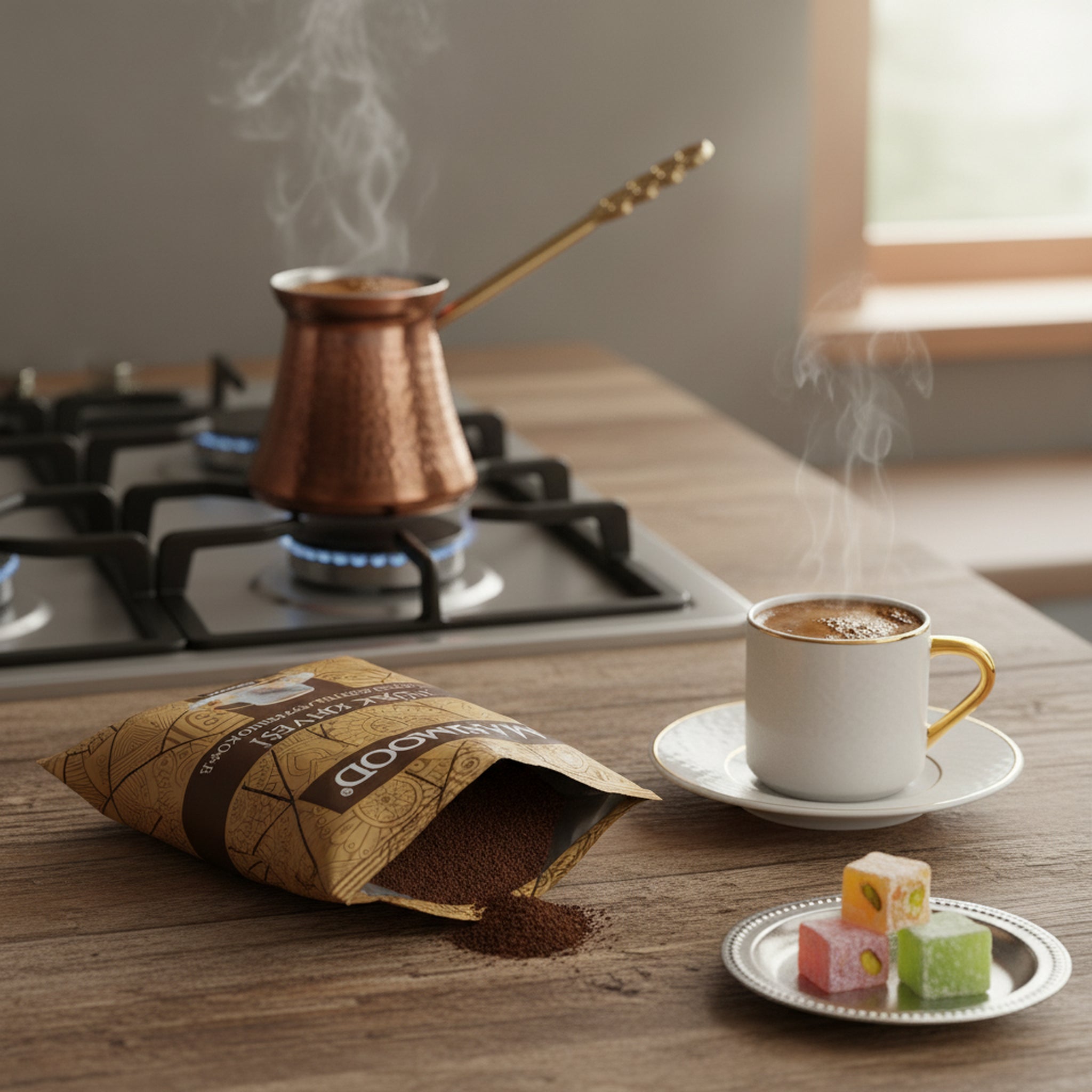 Mahmood Turkish Coffee – Medium Roast, Arabica Beans - 100g - Exporgin | Türkiye Comes to You