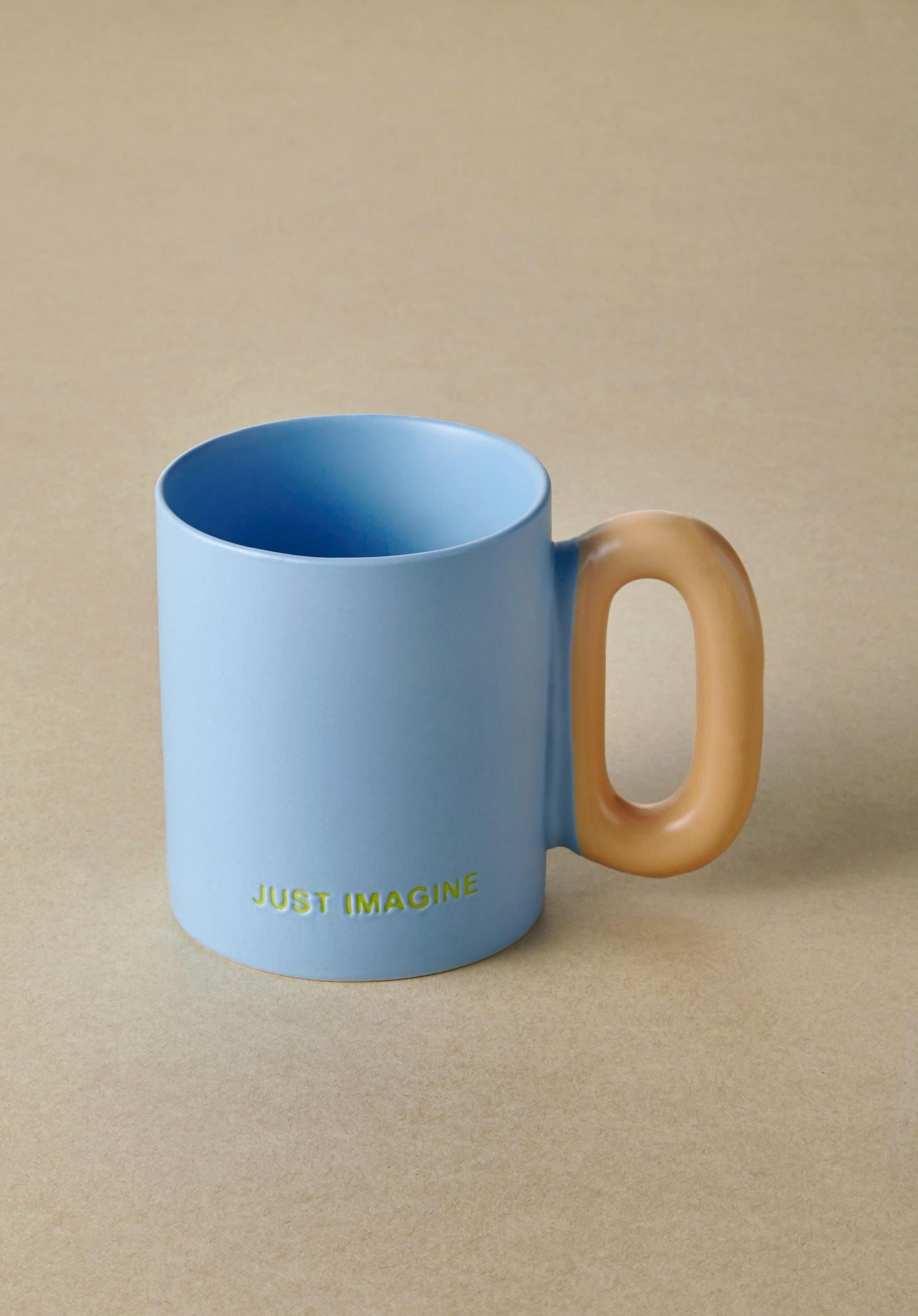 Macaron Porcelain Mug Blue 330 ml