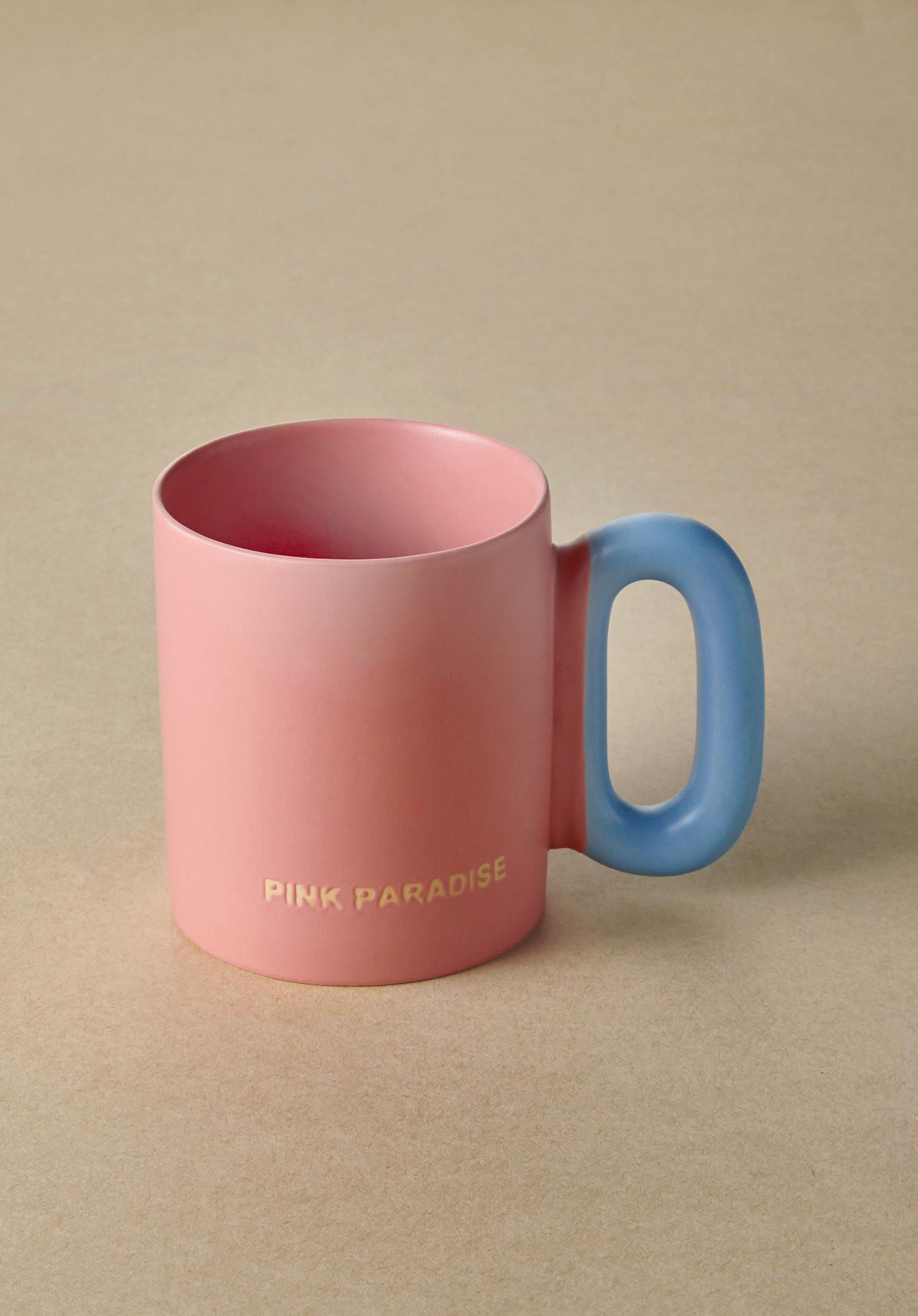 Macaron Porcelain Mug Pink 330 ml