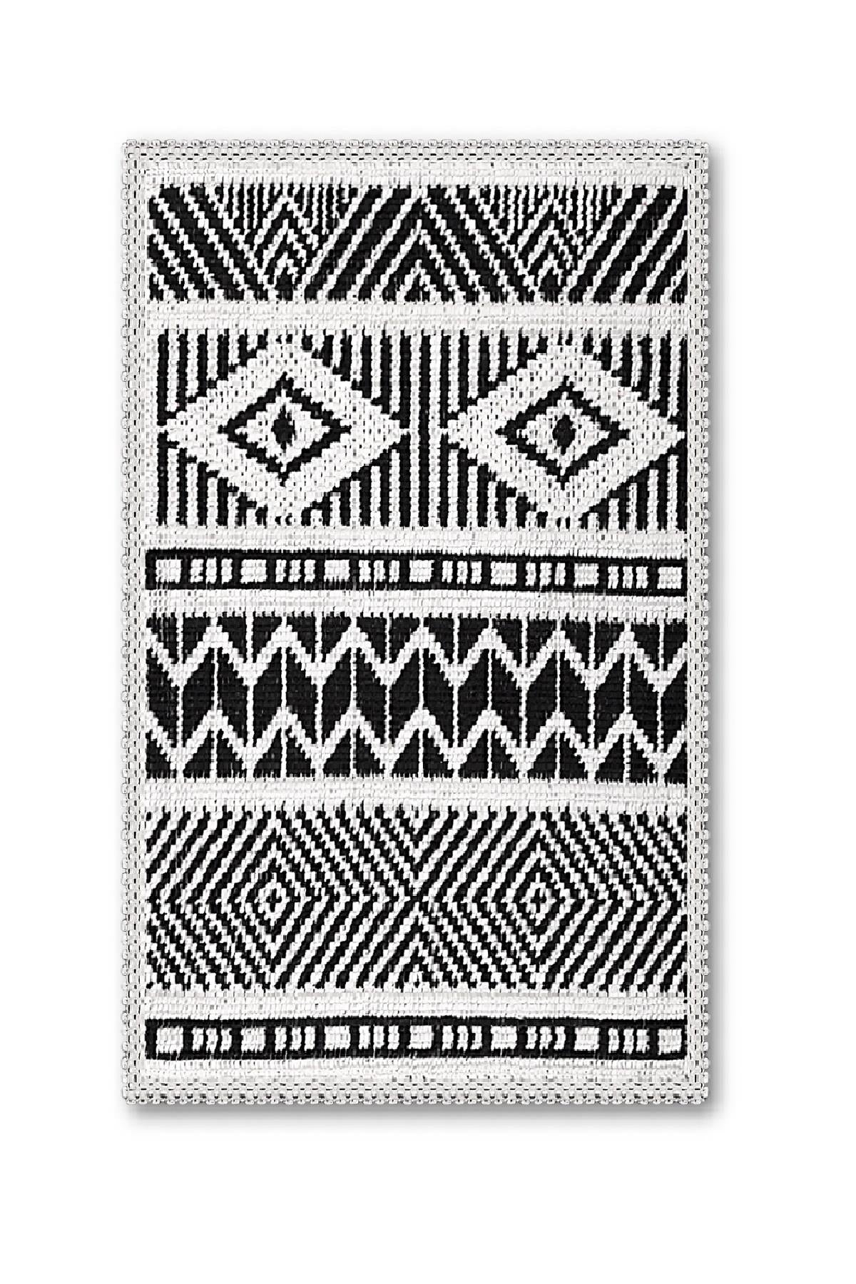 Marina Natural Cotton Bath Mat 50x80 cm - Black