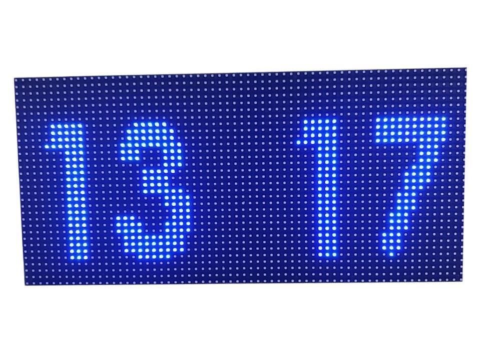 Blue Digital LED -Uhr (Gehäusedimension: 16x32 cm)