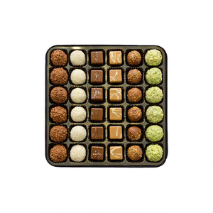 Meşhur Safranbolu Lokumcusu Assortiment de chocolats aux truffes dans une boîte en métal 470 g (16,58 oz) - Exporgin | Site d'achat mondial