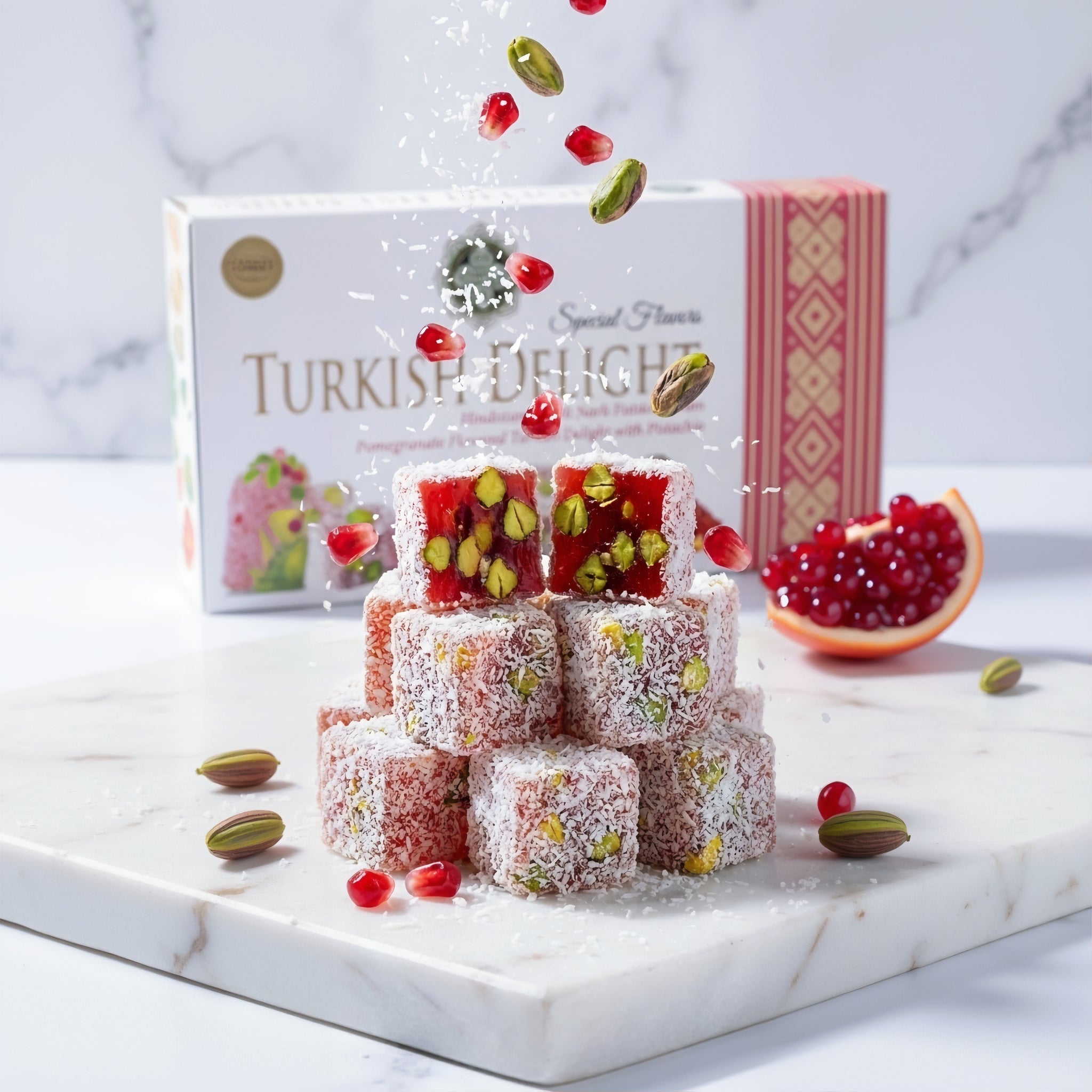 Meşhur Safranbolu Lokumcusu Pistachio Turkish Delight - Exporgin | Türkiye Comes to You