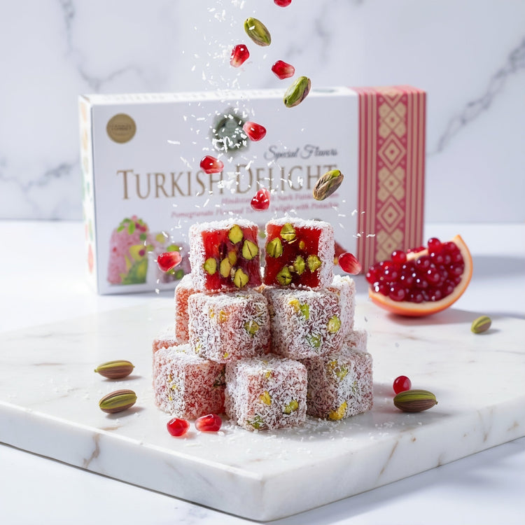 Meşhur Safranbolu Lokumcusu Pistachio Turkish Delight - Exporgin | Türkiye Comes to You