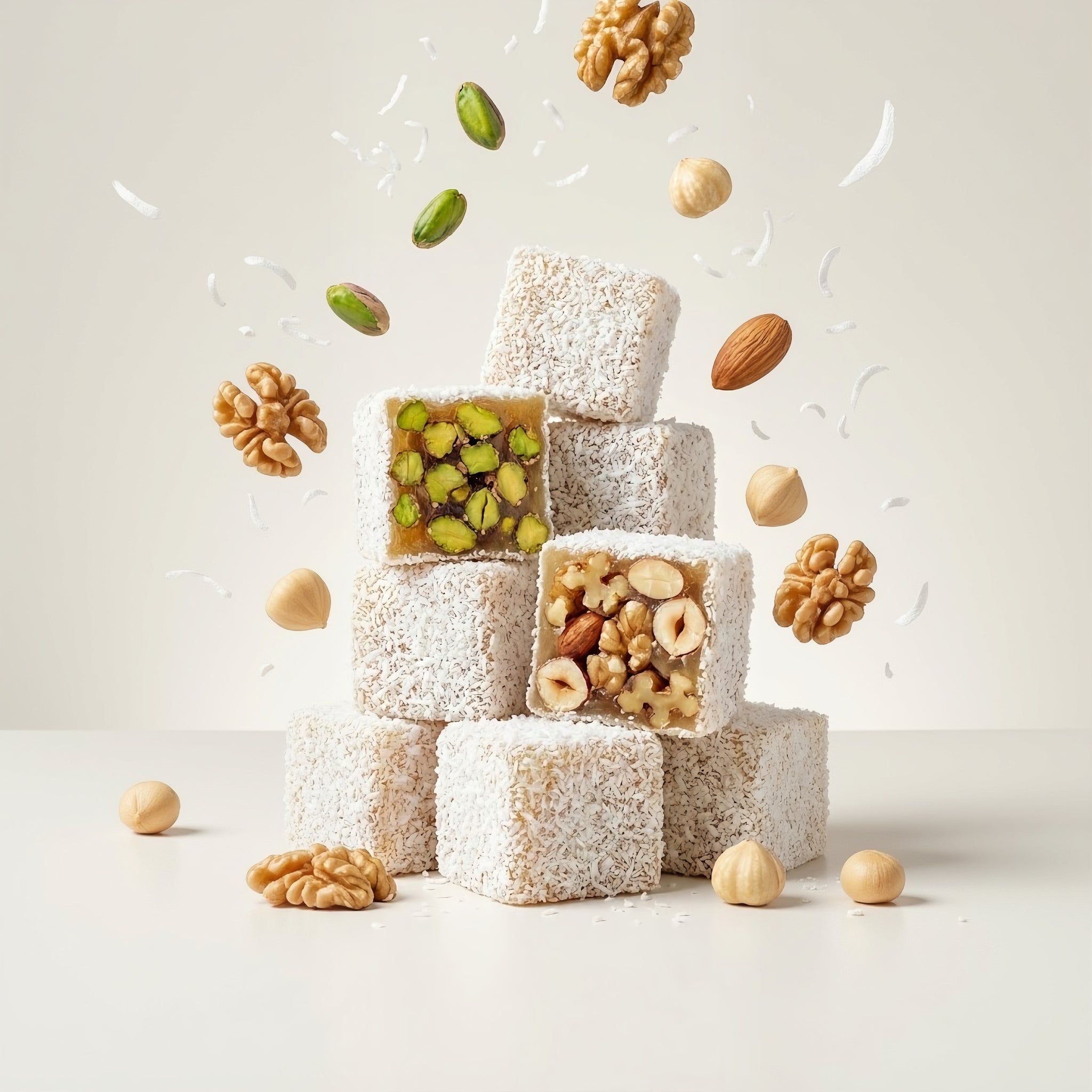 Meşhur Safranbolu Lokumcusu Turkish Delight with Assorted Nuts 200g (7.05 oz) - Exporgin | Türkiye Comes to You