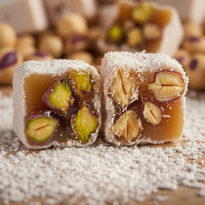 Meşhur Safranbolu Lokumcusu Turkish Delight with Assorted Nuts 200g (7.05 oz) - Exporgin | Türkiye Comes to You