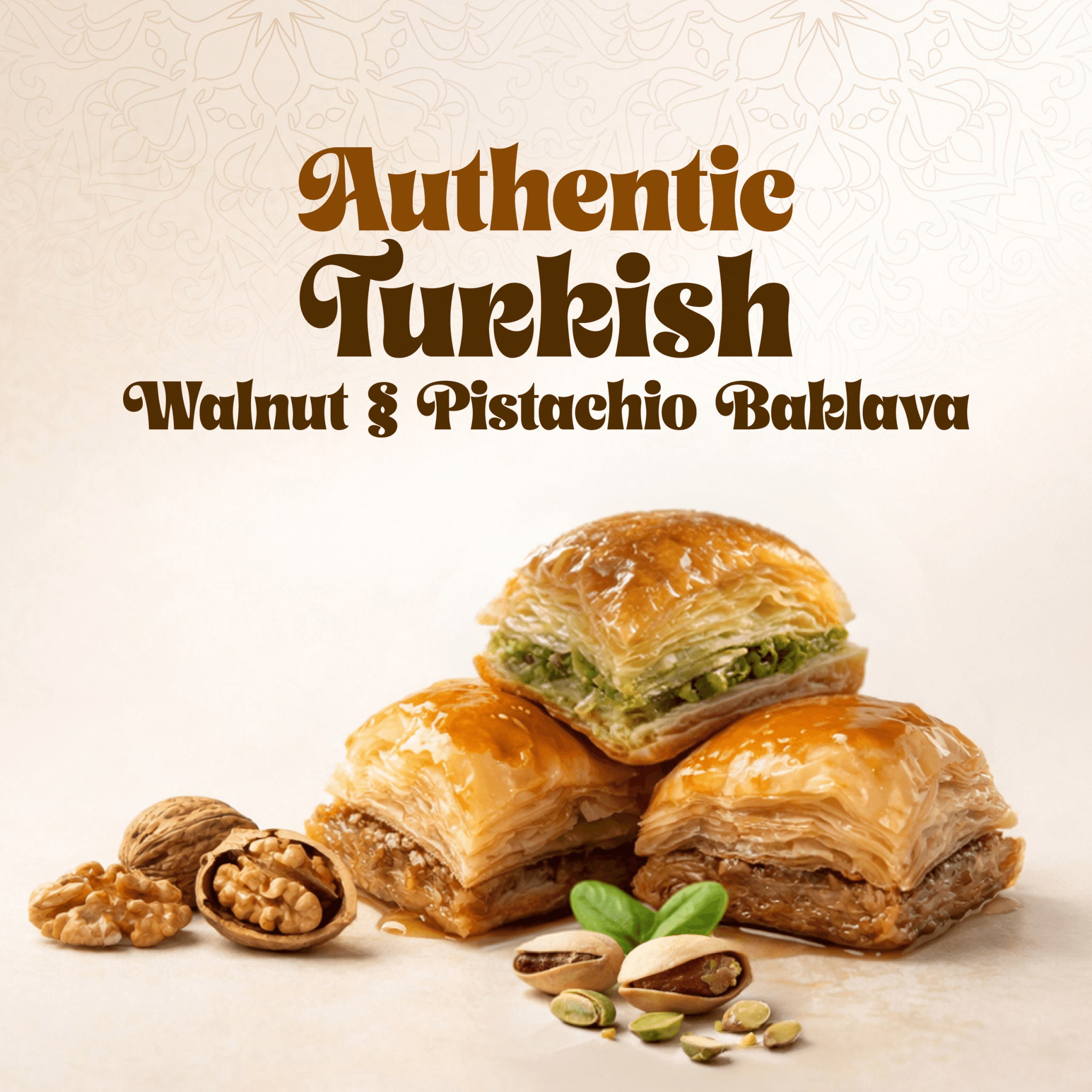 Meşhur Safranbolu Lokumcusu Turkish Mixed Syrup Dessert 400g (14.11 oz) – Pistachio & Walnut Assortment, Gourmet Turkish Sweets Gift Box - Exporgin | Global Shopping Site
