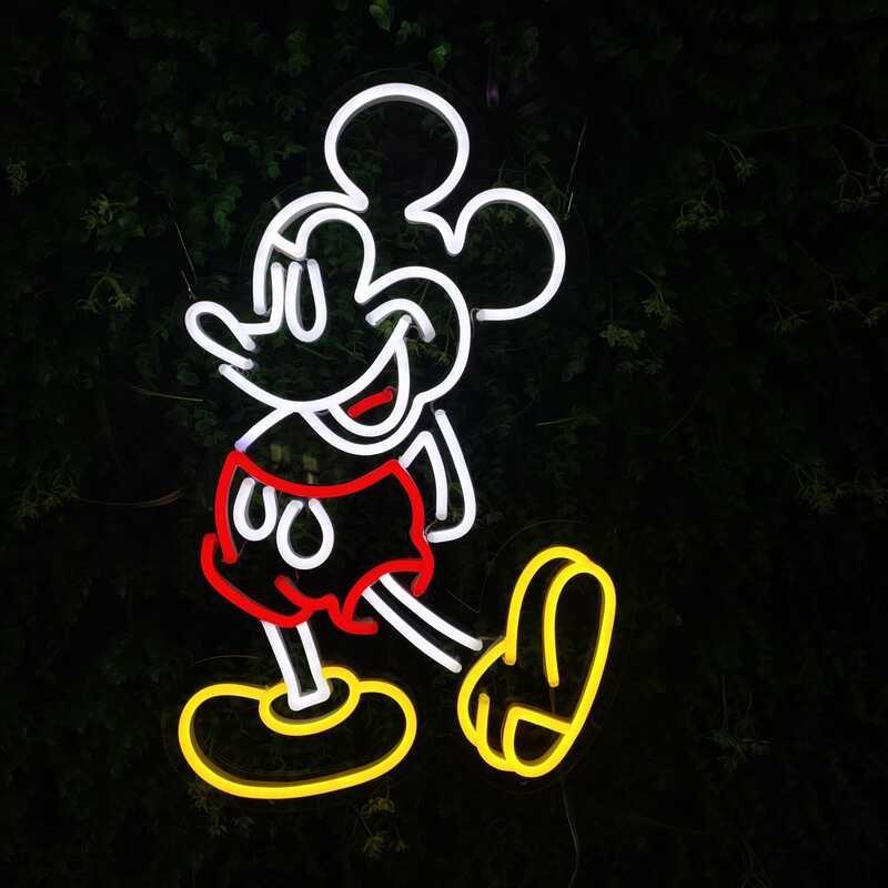 Segno neon di Topolino Neon Neon Scrittura illuminazione decorativa