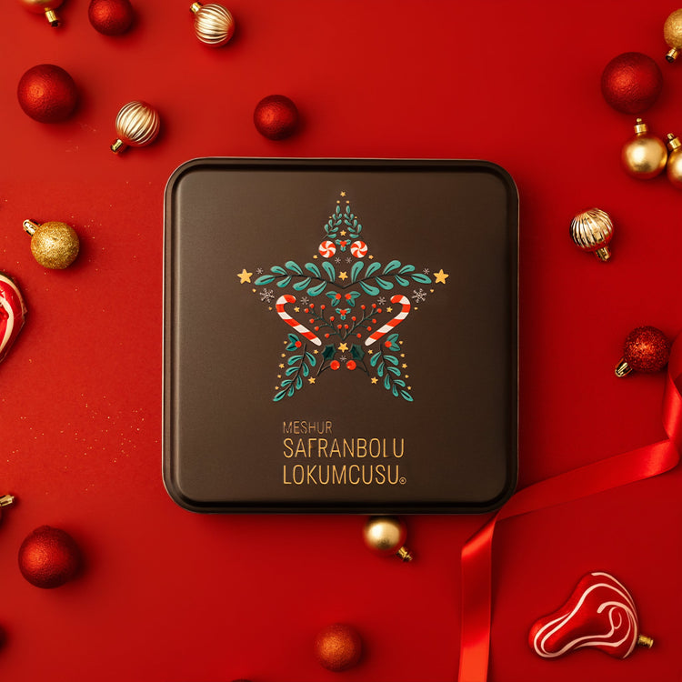 Mixed Baklava Turkish Delight in Metal Box – Pistachio, Oreo, Lotus & Raspberry Flavors - 500g (17.64 oz) - Exporgin | Türkiye Comes to You