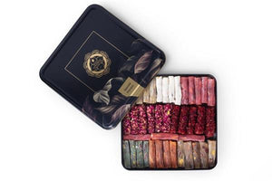 Mixed Finger Turkish Delight – Black Metal Box 700g (24.69 oz) - Exporgin - Global Shopping Site