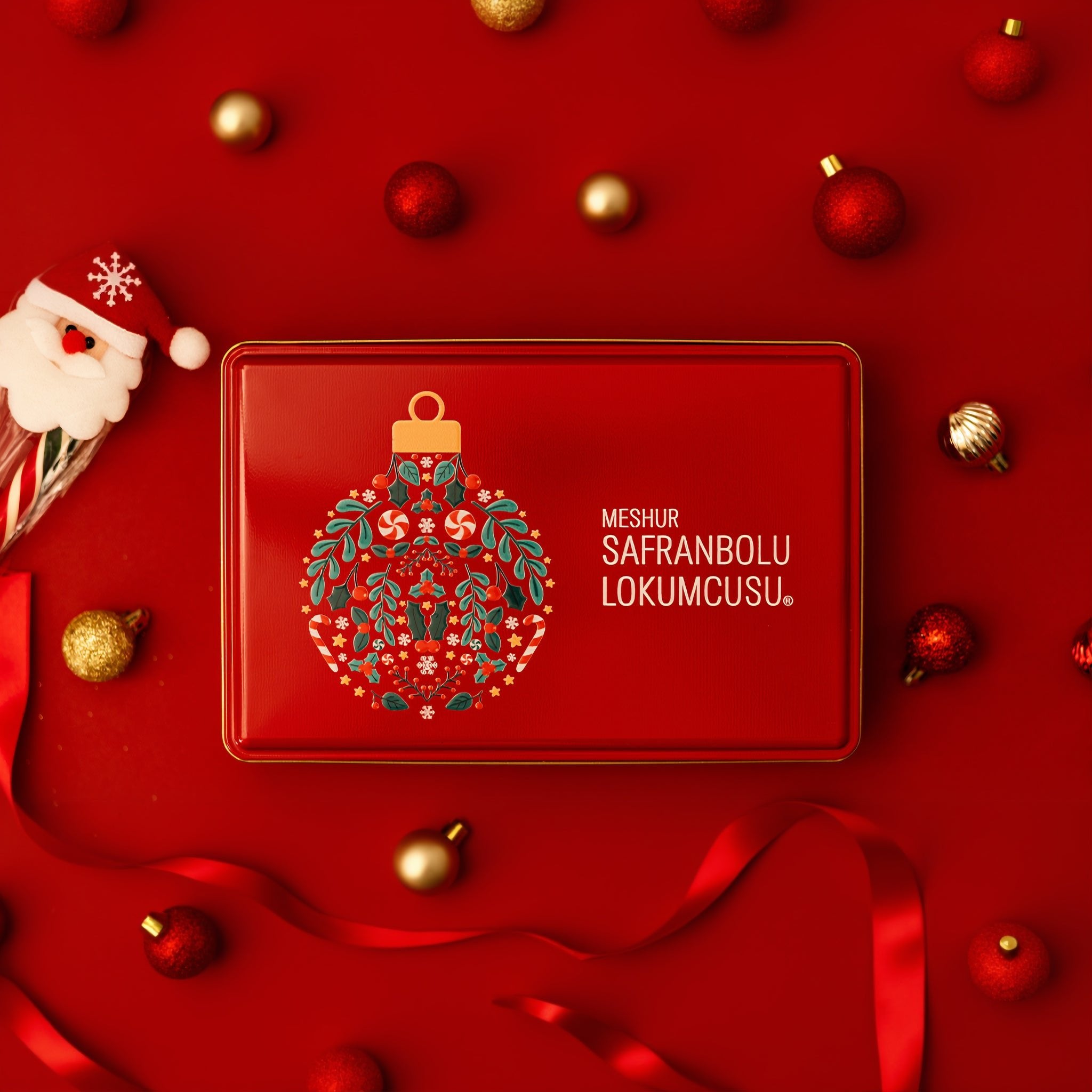 Mixed Finger Turkish Delight - Metal Box – Pomegranate & Pistachio, Rose, Grape, Sesame, Safflower, Double Sultan Varieties - 700g (24.69 oz) - Exporgin | Türkiye Comes to You