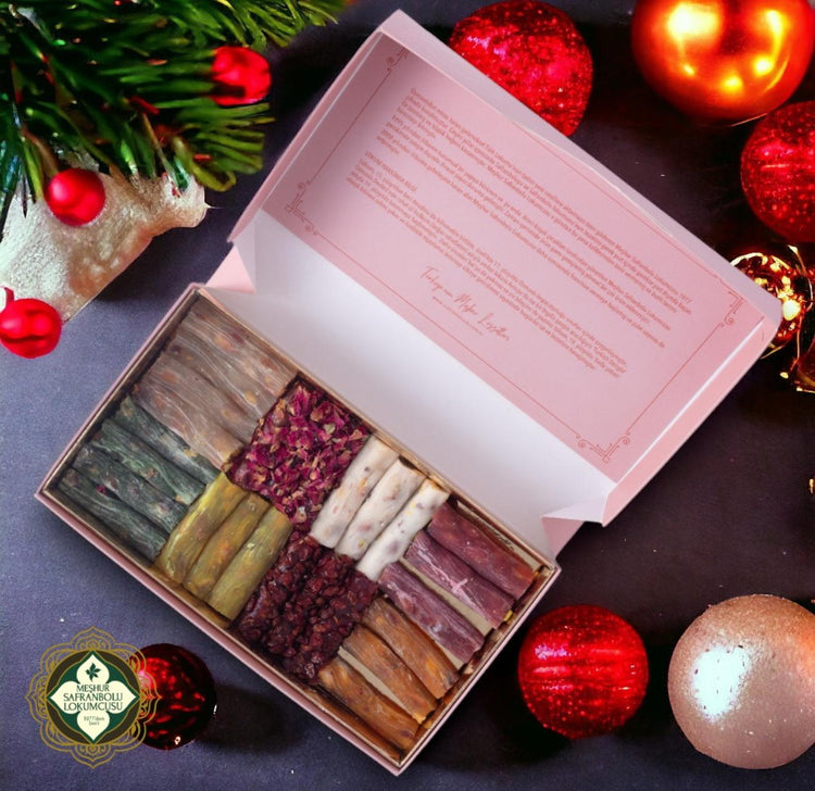 Mixed Finger Turkish Delight – Pistachio Assortment with Pomegranate, Citrus, Apple, Milk & Grape Flavors – 430g (15,16 oz) - Exporgin | Türkiye Comes to You