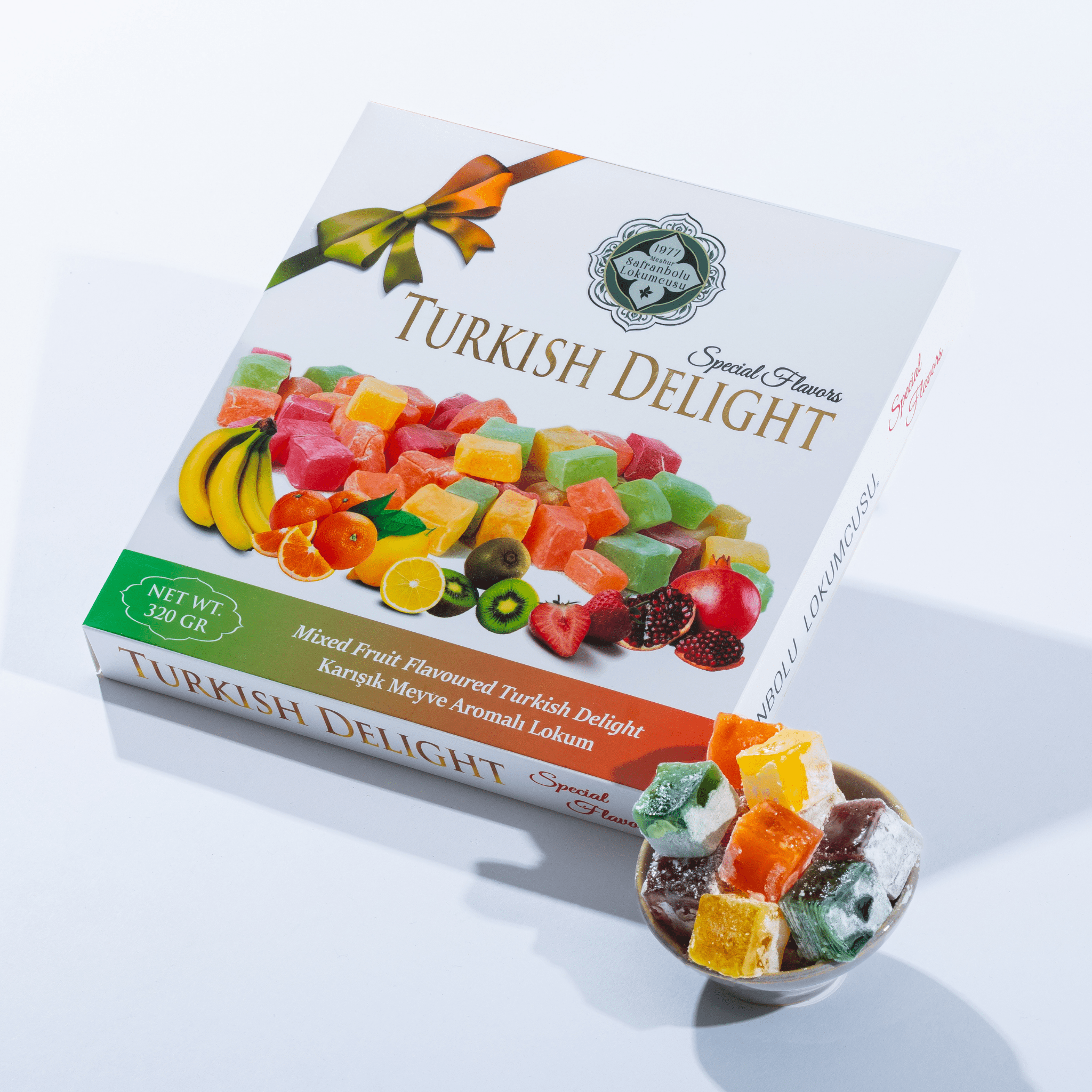 Mixed Fruit Flavored Turkish Delight – 200g (7.05 oz) / 320g (11.29 oz) - Exporgin | Türkiye Comes to You