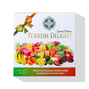 Mixed Fruit Flavored Turkish Delight – 200g (7.05 oz) / 320g (11.29 oz) - Exporgin | Türkiye Comes to You