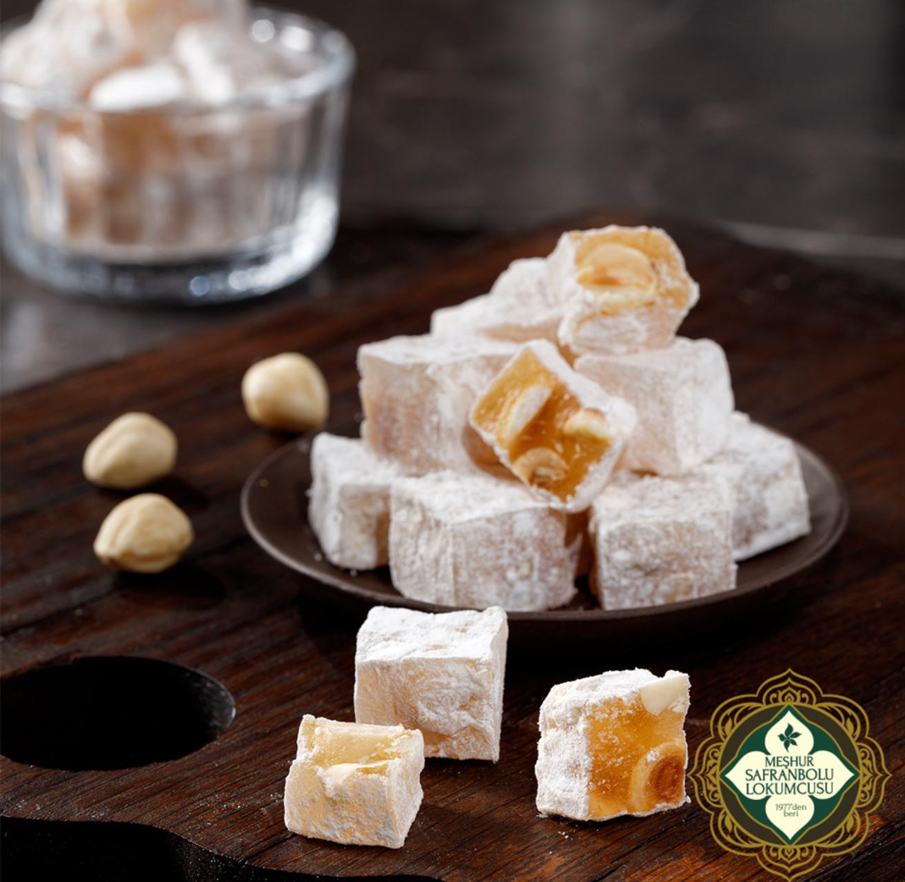 Mixed Turkish Delight in Blue Box – 1100g (38.80 oz) - Exporgin | Türkiye Comes to You