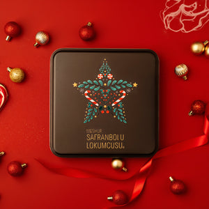 Mixed Wrapped Turkish Delight Metal Box – Assorted Flavors with Pistachio, Hazelnut, Almond & Chocolate – 1000g (35.27 oz) - Exporgin | Türkiye Comes to You