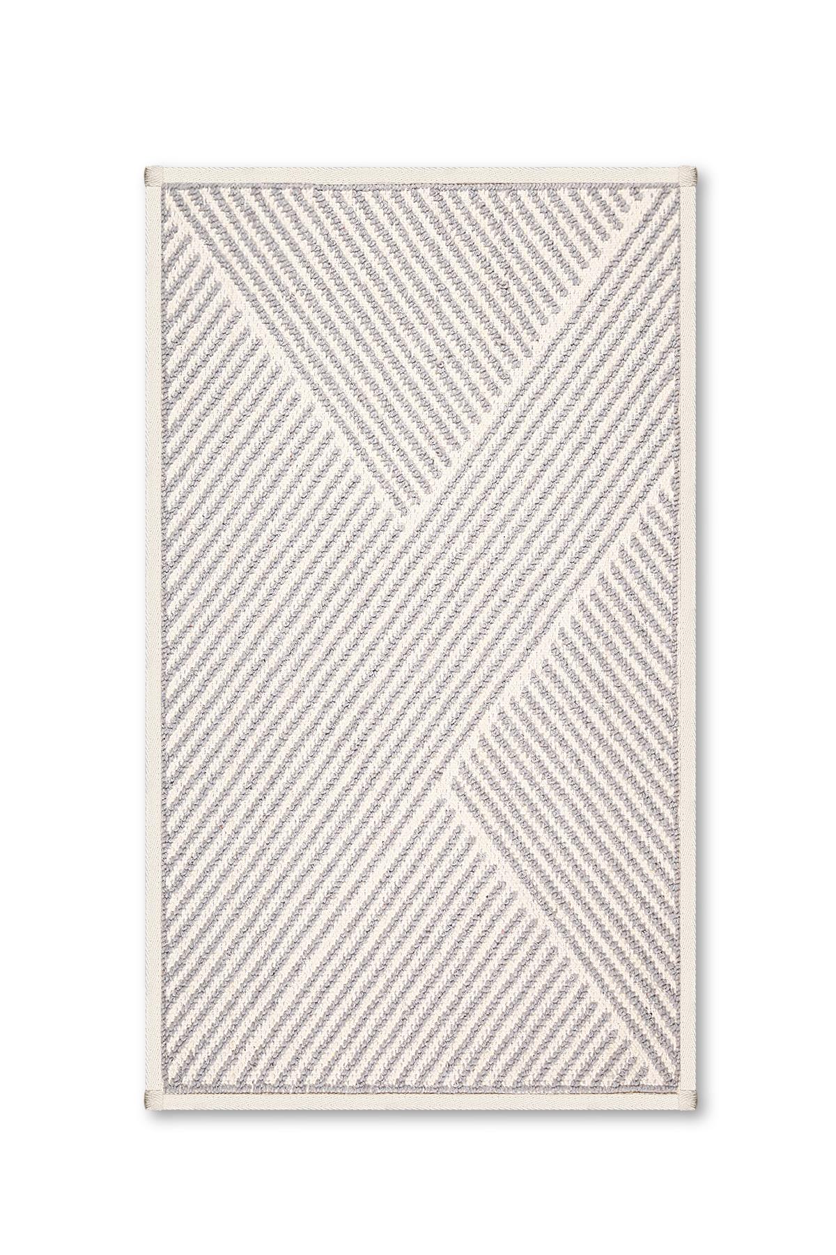 Moana Natural Cotton Bath Mat Set 50x80+40x50 cm - Grey