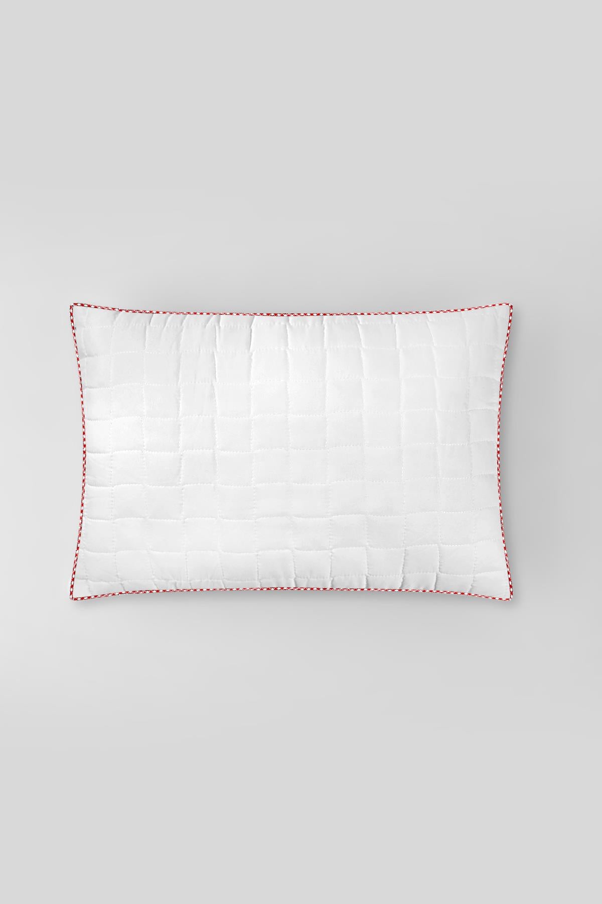 Molden Quilted and Arabiye All-Season Pillow 50x70 cm White/Red