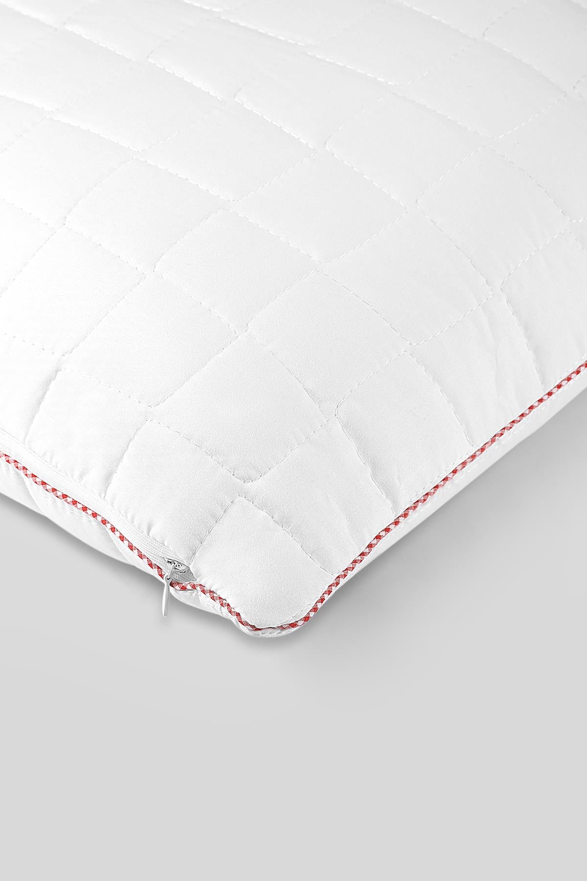 Molden Quilted and Arabiye All-Season Pillow 50x70 cm White/Red