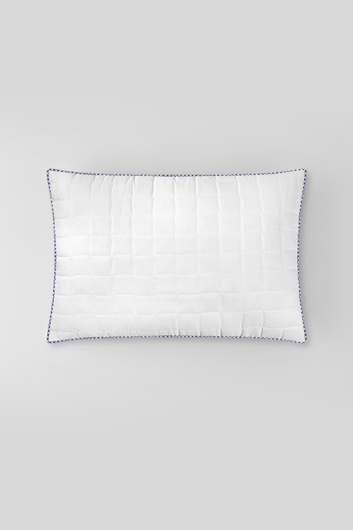 Molden Quilted and Arabiye All-Season Pillow 50x70 cm White/Blue