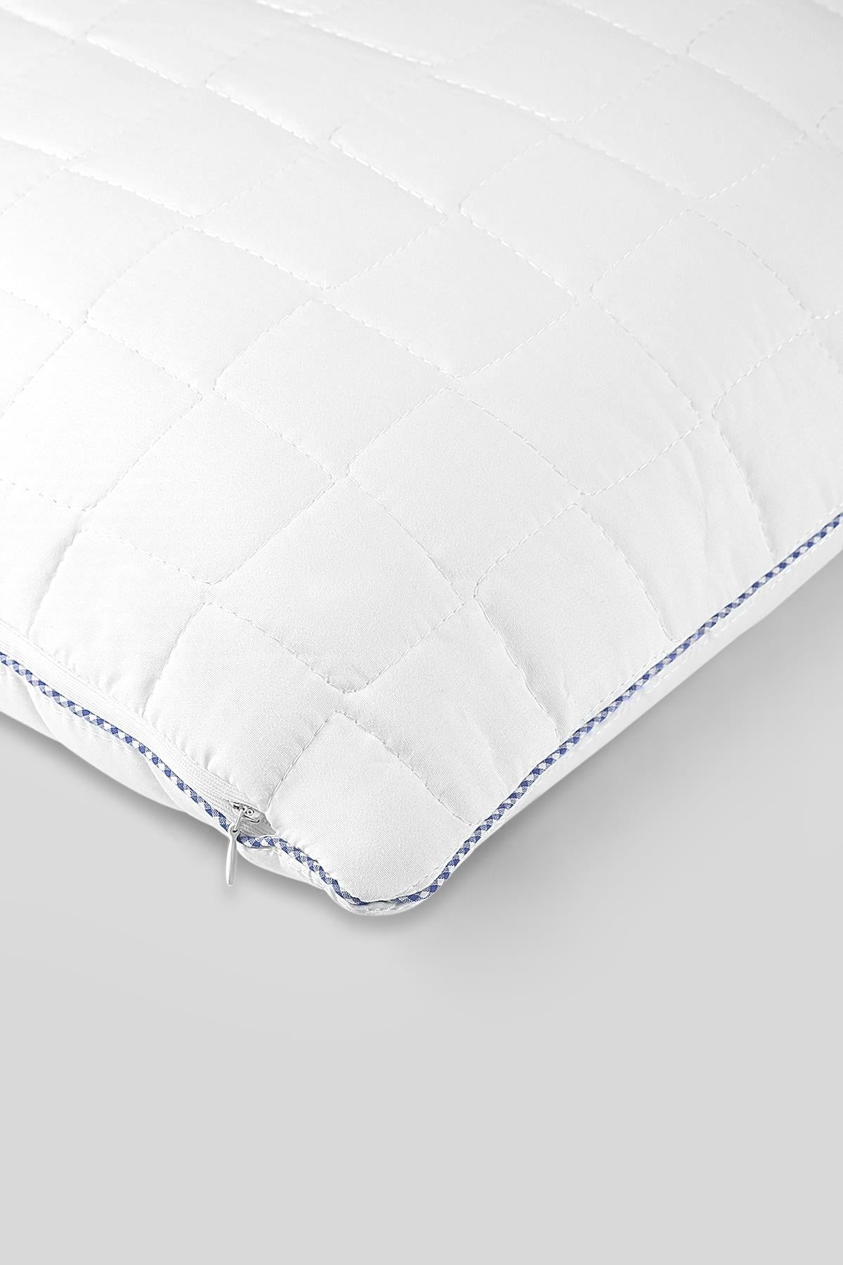 Molden Quilted and Arabiye All-Season Pillow 50x70 cm White/Blue