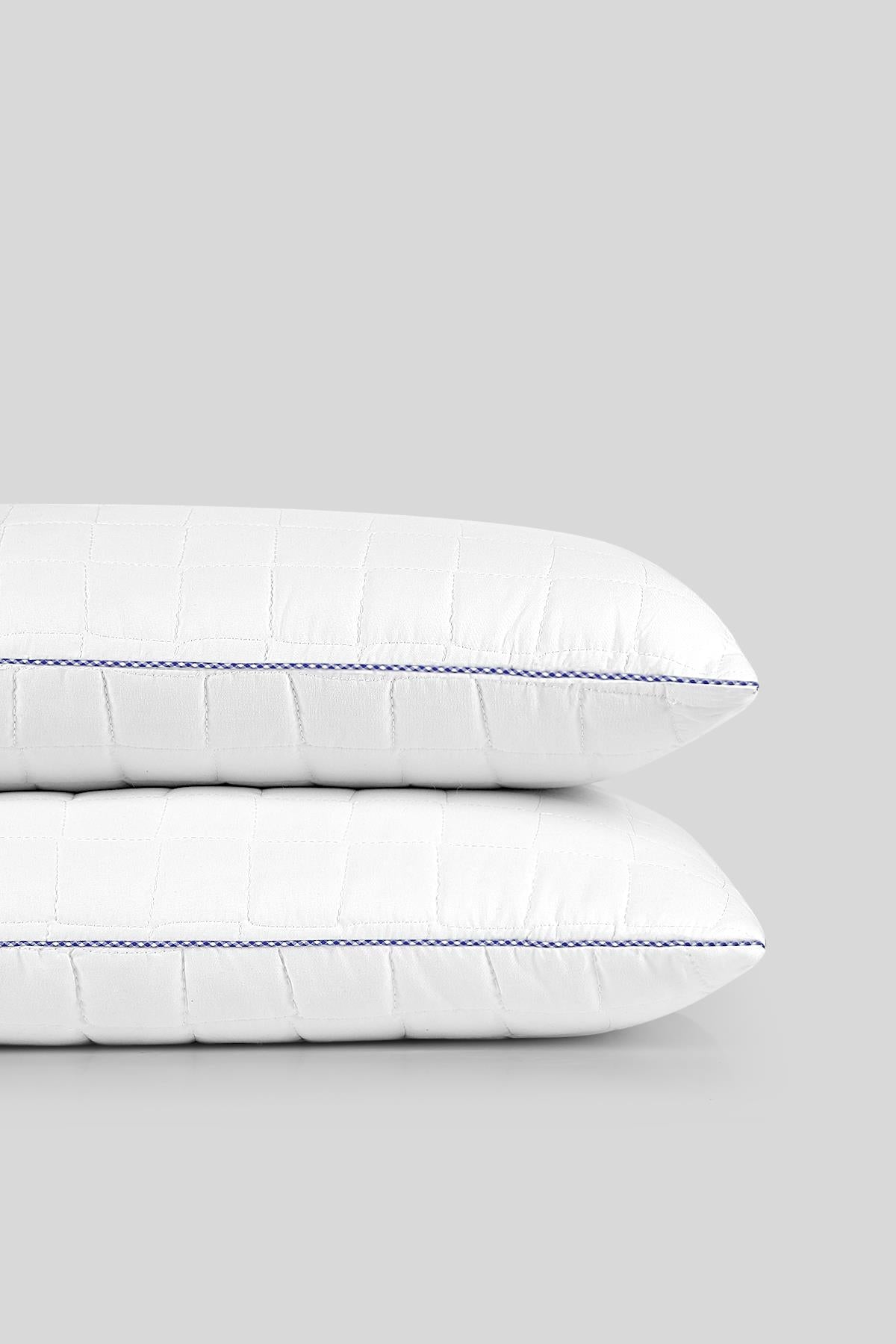 Molden 2-pack quilted and arabiye all-season pillow 50x70 cm white/blue