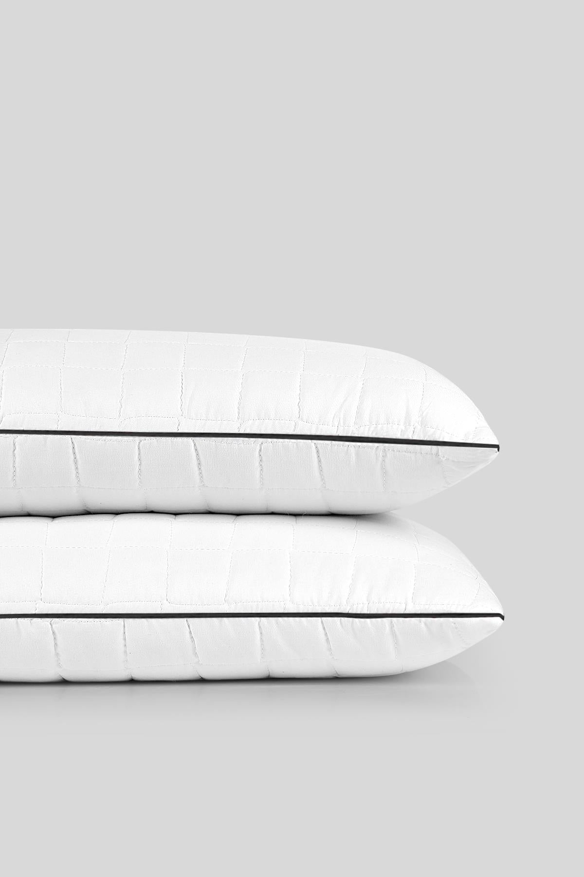 Molden 2-pack quilted and arabiye all-season pillow 50x70 cm white/black